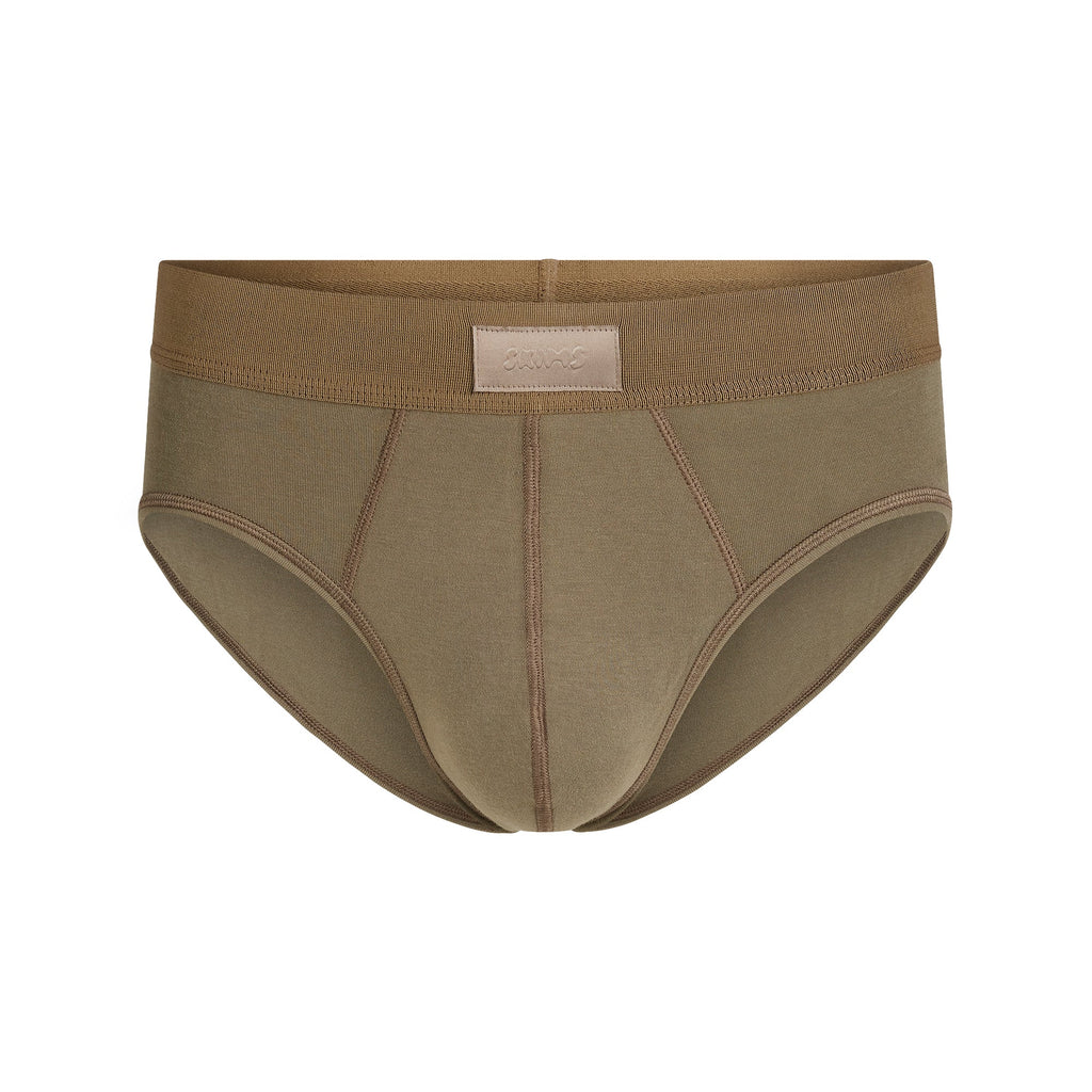 SKIMS COTTON MENS BRIEF | ARMY