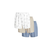 COTTON POPLIN MENS BOXER 3-PACK | STONE SLATE MULTI