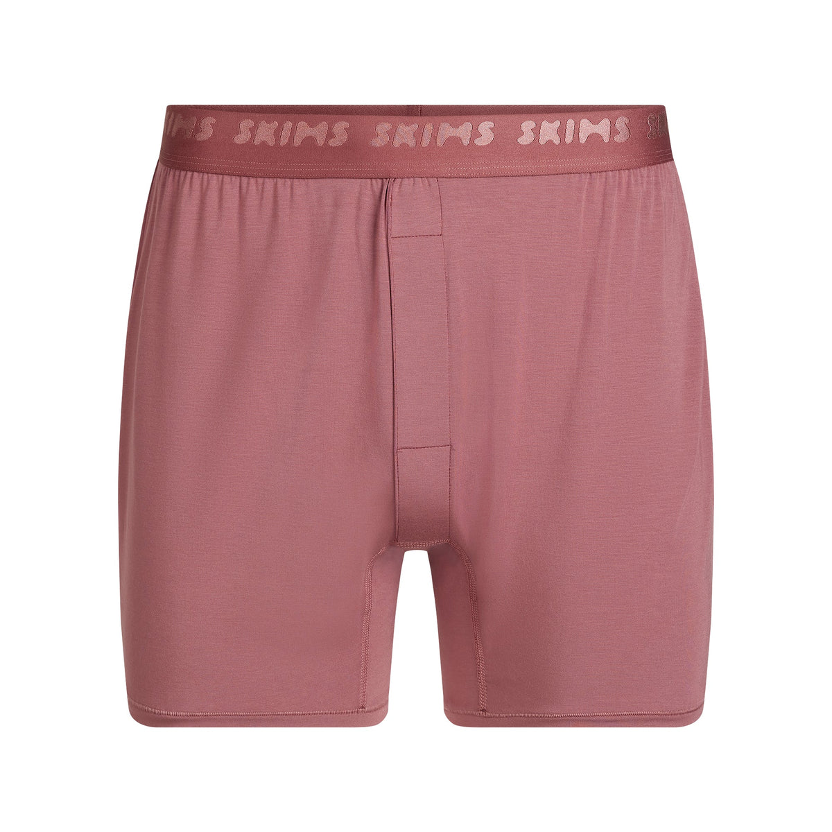 SKIMS STRETCH MENS KNIT BOXER | CORDOVAN