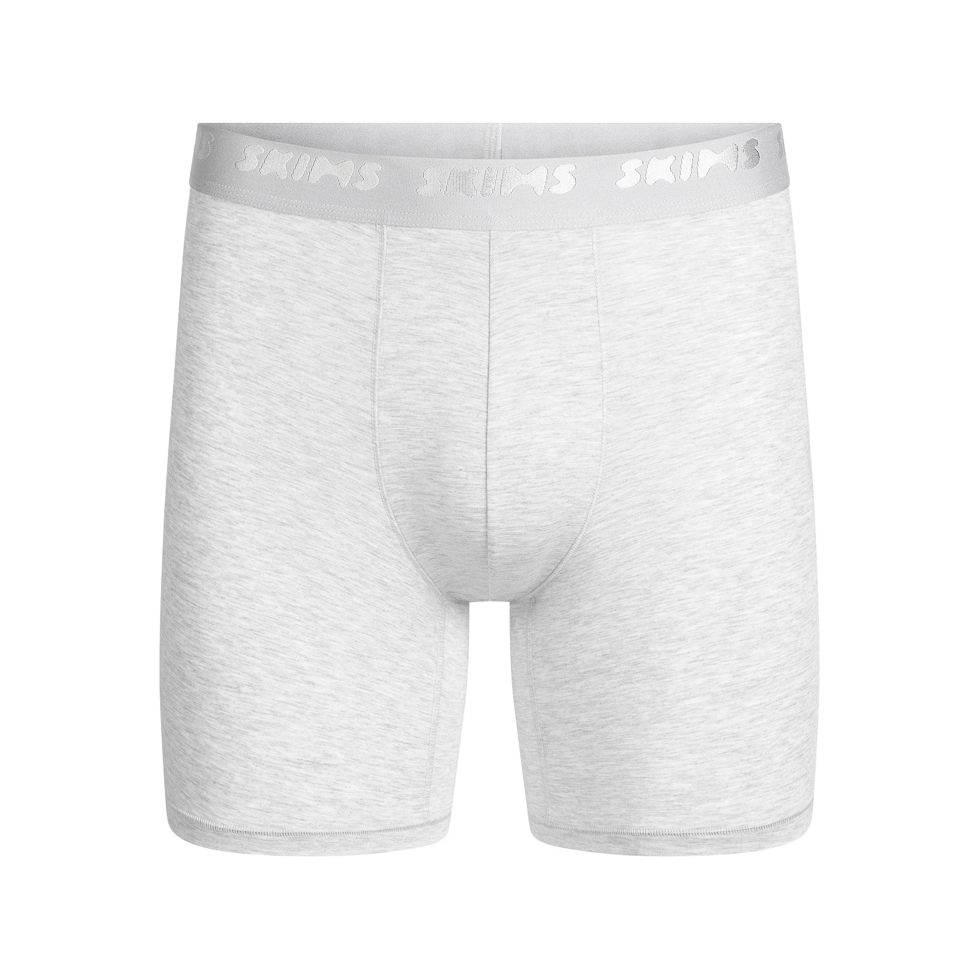 SKIMS STRETCH MENS 5" BOXER BRIEF | LIGHT HEATHER GREY