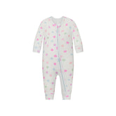SOFT LOUNGE BABY ONESIE | CLOUD CANDY HEART PRINT