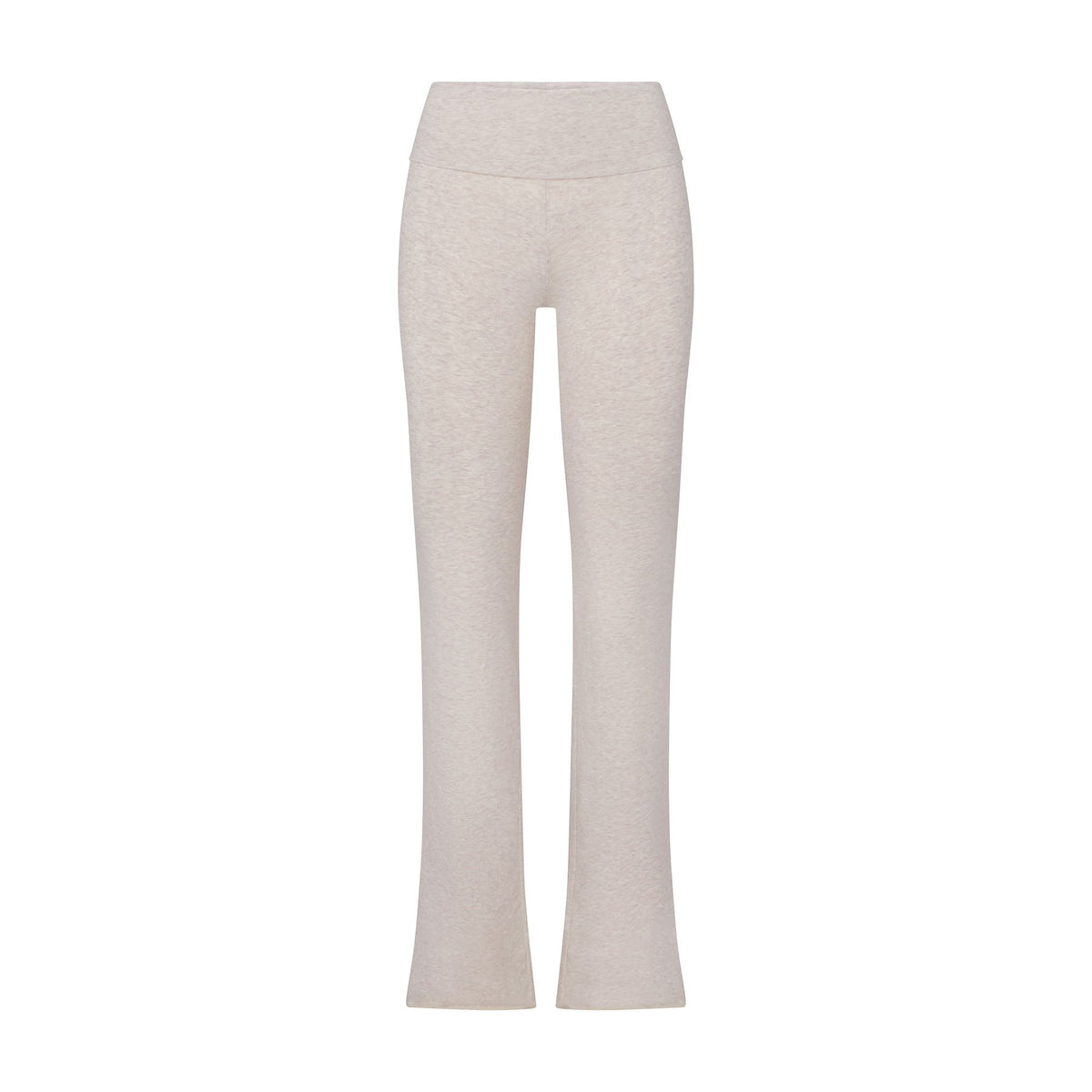 COTTON JERSEY FOLDOVER PANT | HEATHER OATMEAL