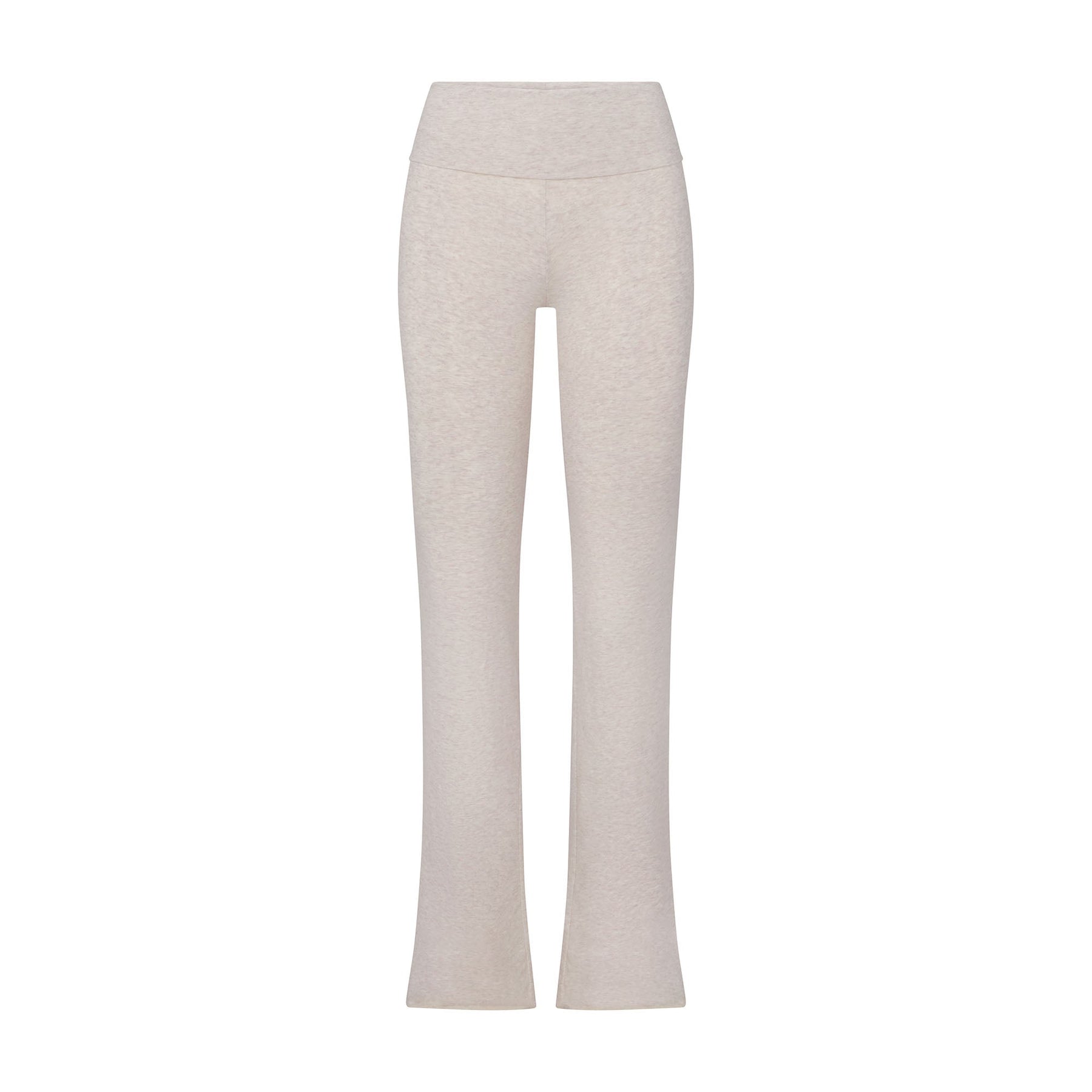 COTTON JERSEY FOLDOVER PANT | HEATHER OATMEAL