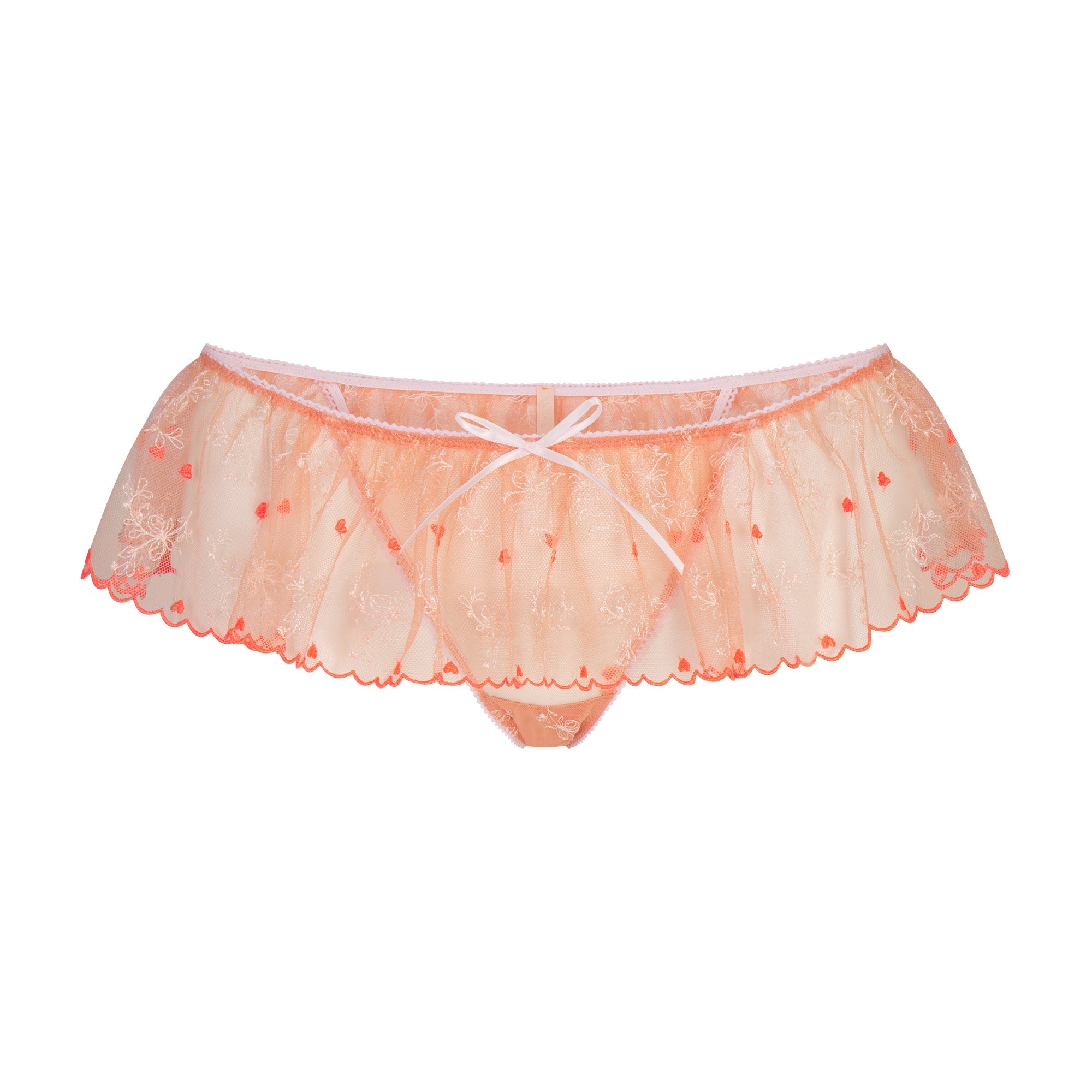 EMBROIDERED TULLE SKIRT BIKINI | GUAVA HEART TULLE