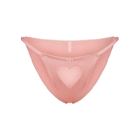 NOVELTY INTIMATES TULLE HEART SILK BIKINI | BALLET