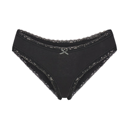 Lightweight Cotton Lace Brief