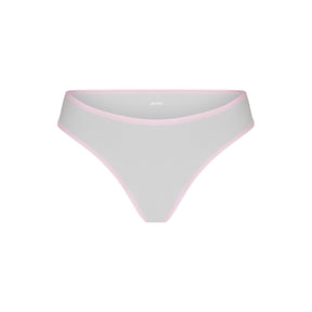 FITS EVERYBODY CONTRAST TRIM CHEEKY BRIEF | PLATINUM