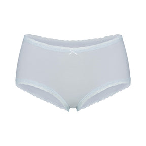 LIGHTWEIGHT COTTON LACE BOY SHORT | ZEN BLUE