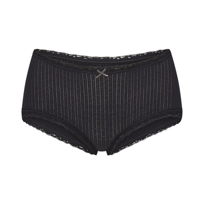 Lightweight Cotton Pointelle Lace Boy Short