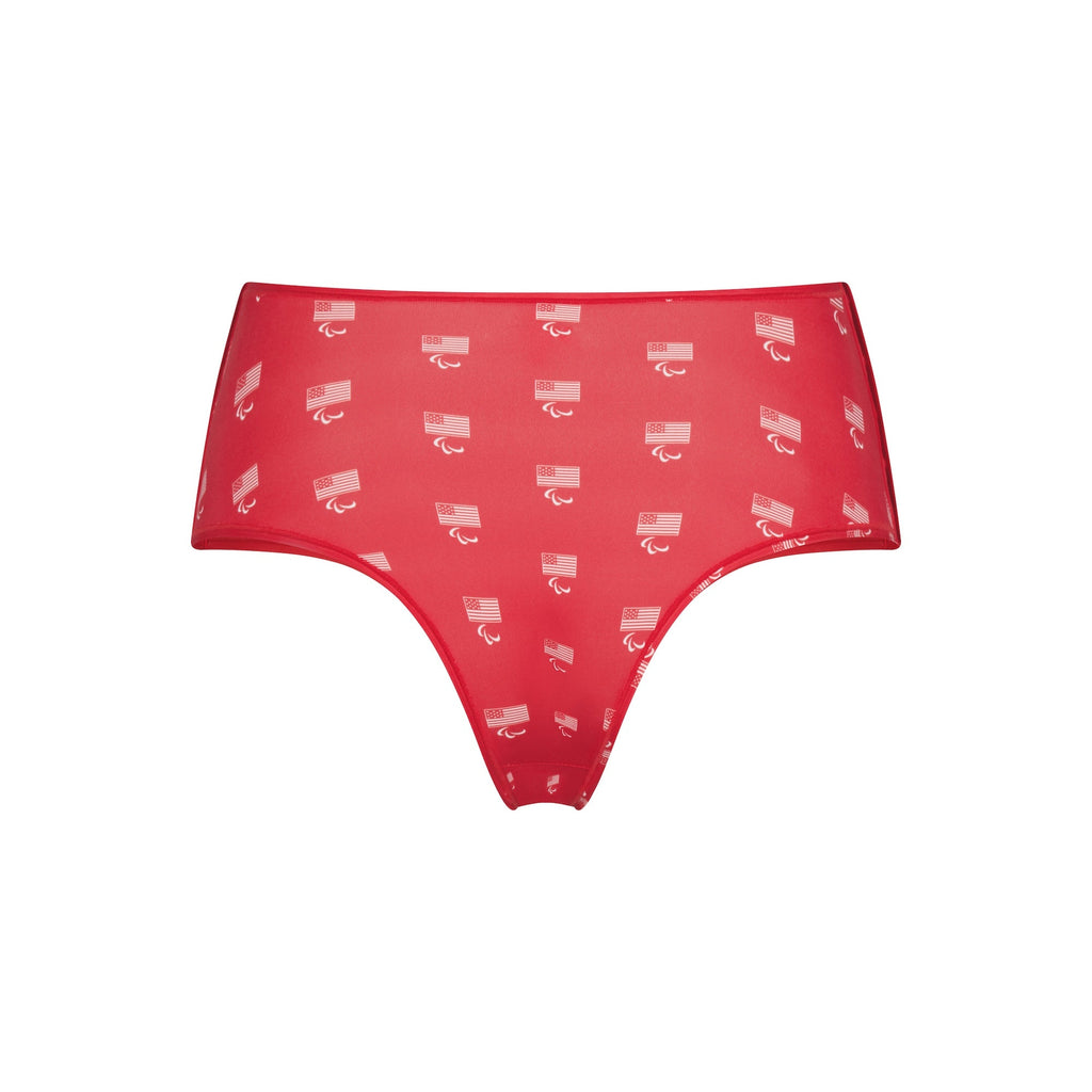 SKIMS FOR TEAM USA FITS EVERYBODY ADAPTIVE PARALYMPIC BOY SHORT | RED
