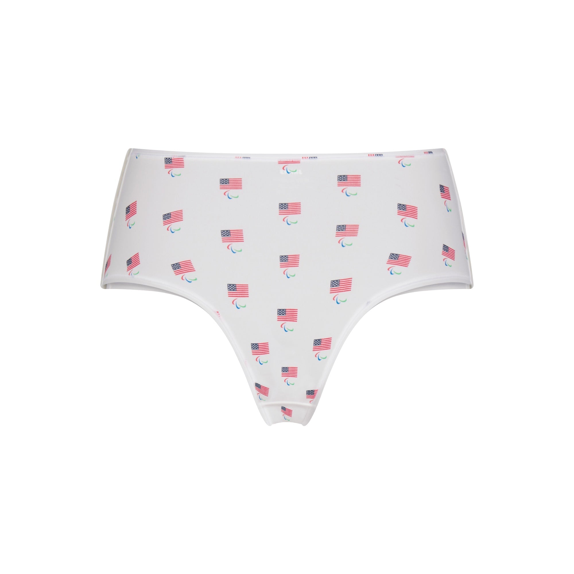 SKIMS FOR TEAM USA FITS EVERYBODY ADAPTIVE PARALYMPIC BOY SHORT | WHITE