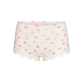 FITS EVERYBODY LACE BOY SHORT | MARBLE CANDY HEART PRINT