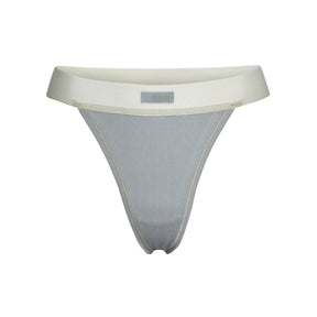 COTTON RIB THONG | MINERAL