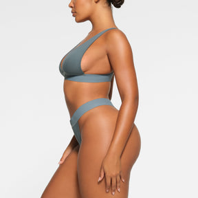 COTTON RIB THONG | KYANITE