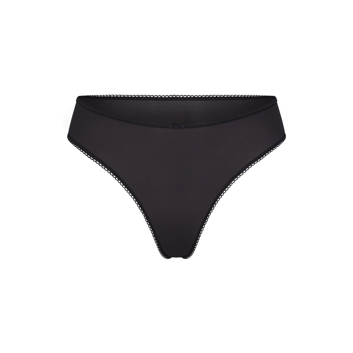 FITS EVERYBODY PICOT THONG | ONYX GRAPHIC PRINT