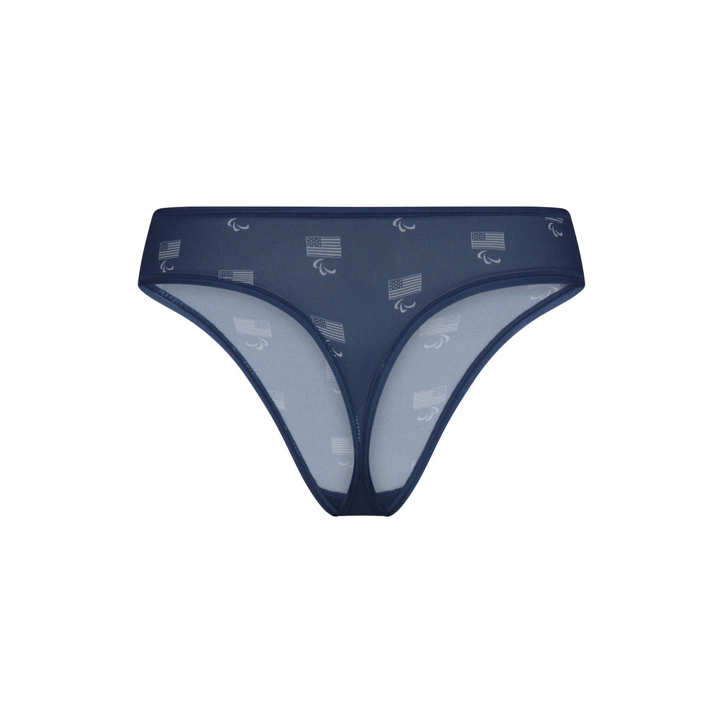 SKIMS FOR TEAM USA FITS EVERYBODY ADAPTIVE PARALYMPIC THONG | NAVY