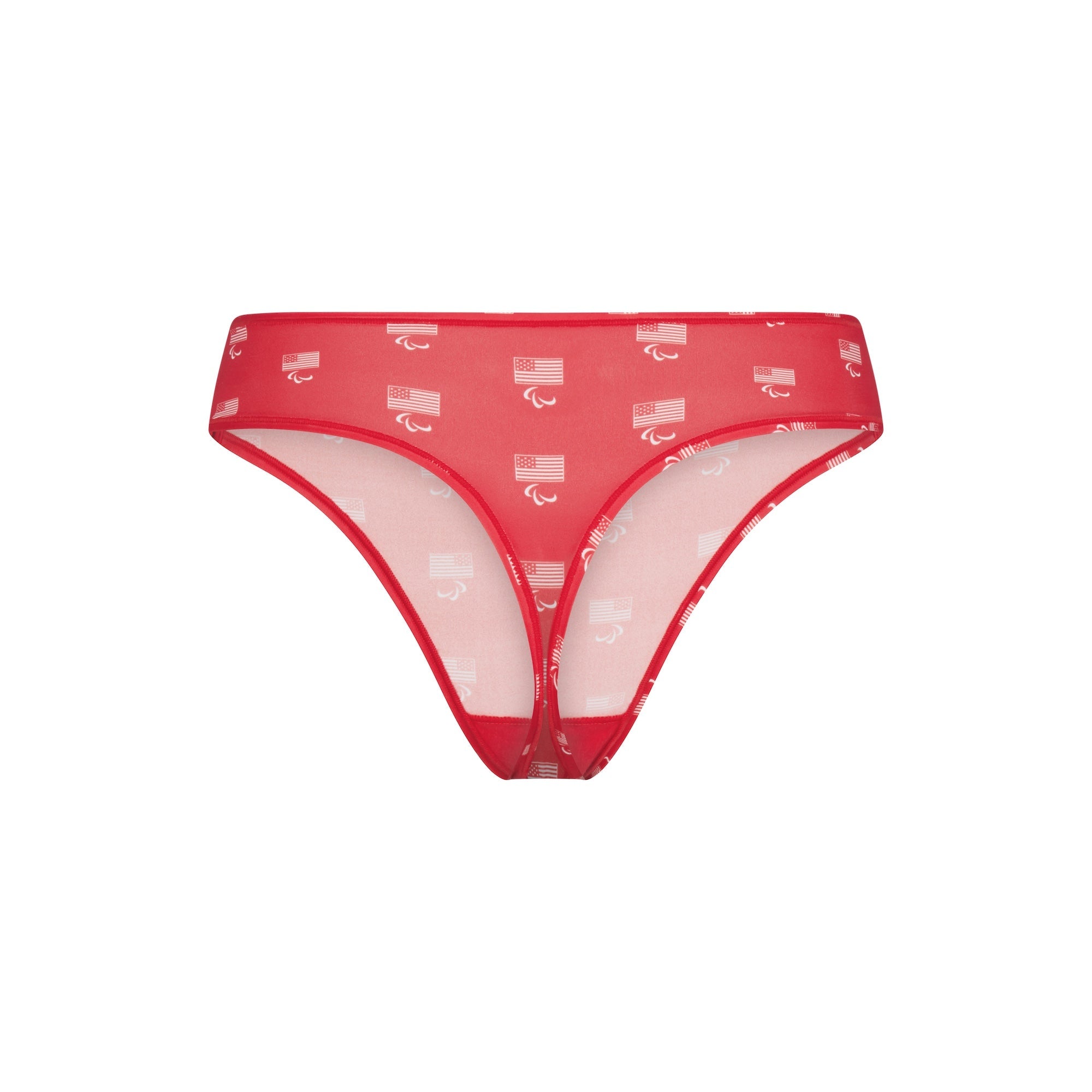 SKIMS FOR TEAM USA FITS EVERYBODY ADAPTIVE PARALYMPIC THONG | RED
