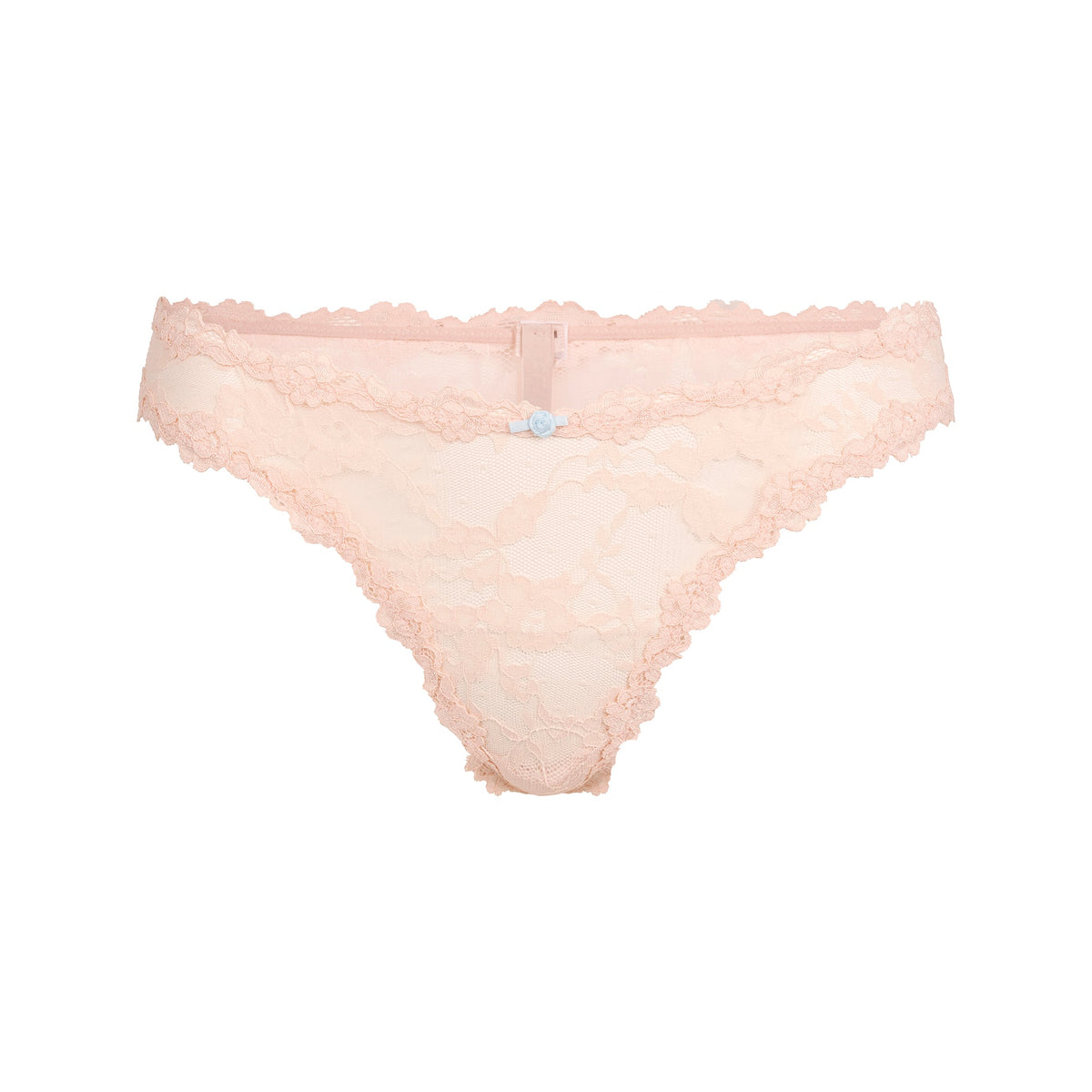 STRETCH LACE DIPPED THONG | PRIMROSE