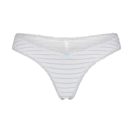 Lightweight Cotton Lace Thong
