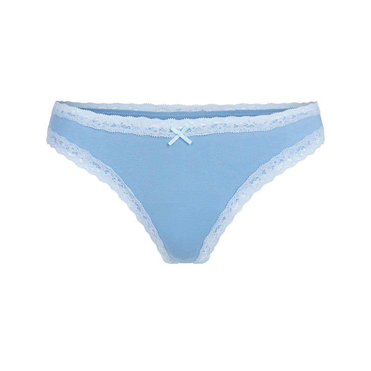 LIGHTWEIGHT COTTON LACE THONG | MARINA