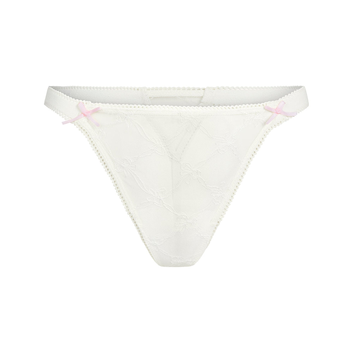 SPRING INTIMATES STRING THONG | MARBLE BOW TULLE