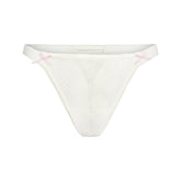 SPRING INTIMATES STRING THONG | MARBLE BOW TULLE