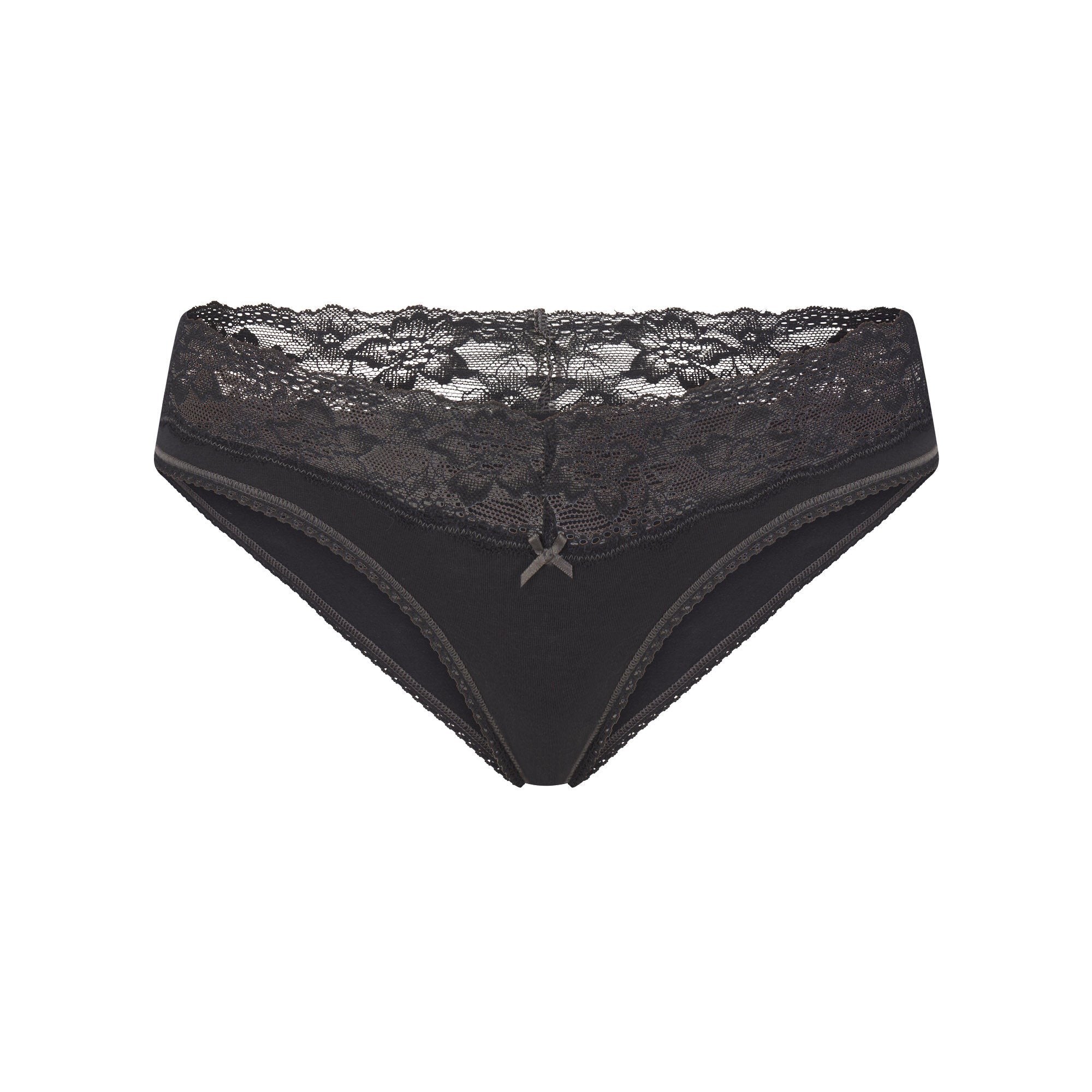 Lightweight Cotton Wide Lace Brief