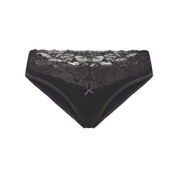 Lightweight Cotton Wide Lace Brief
