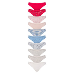 Lightweight Cotton Thong 10-pack