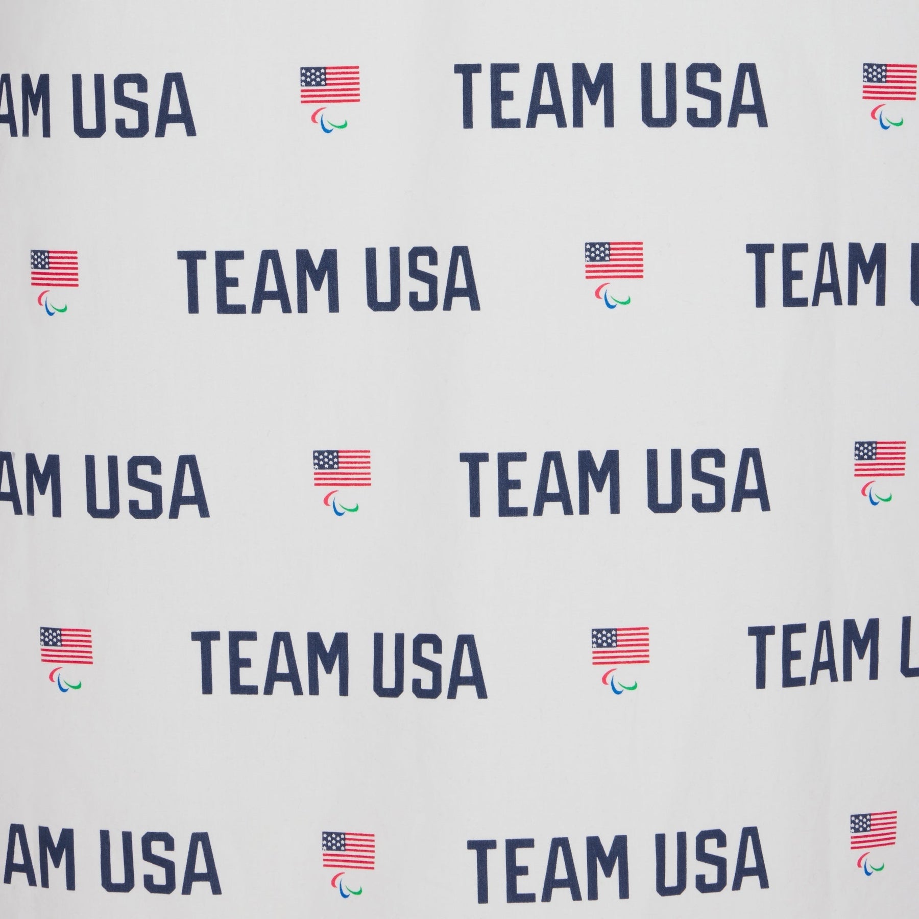 SKIMS FOR TEAM USA COTTON POPLIN SLEEP PARALYMPIC LONG SET | WHITE