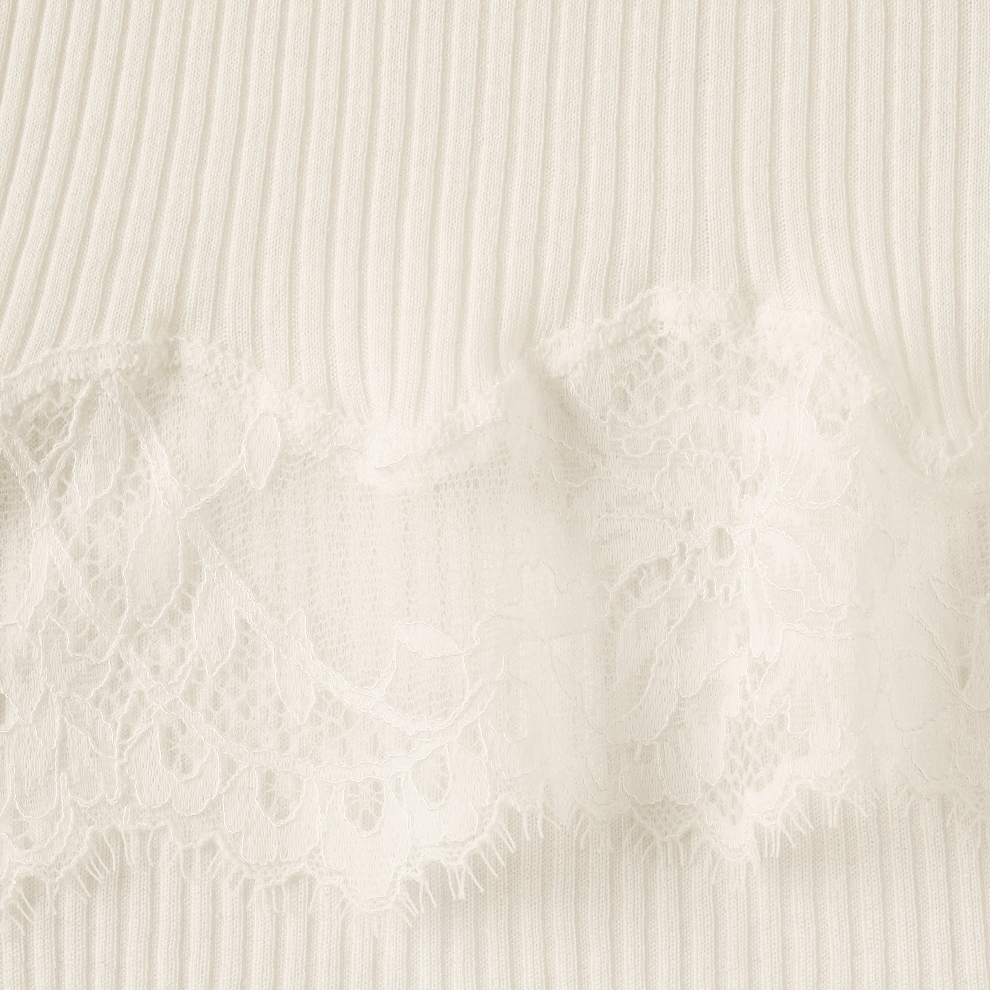 Rib Knit Lace Cami