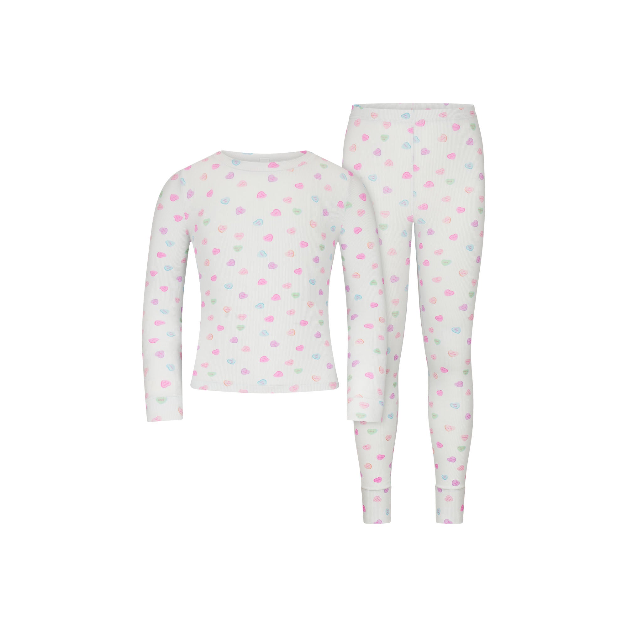 SOFT LOUNGE KIDS SLEEP SET | CLOUD CANDY HEART PRINT