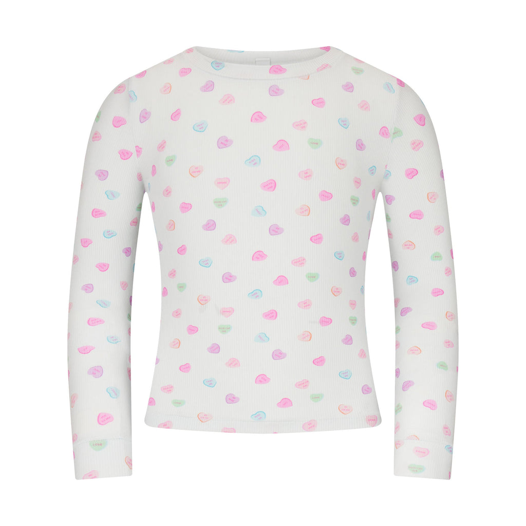 SOFT LOUNGE KIDS SLEEP SET | CLOUD CANDY HEART PRINT