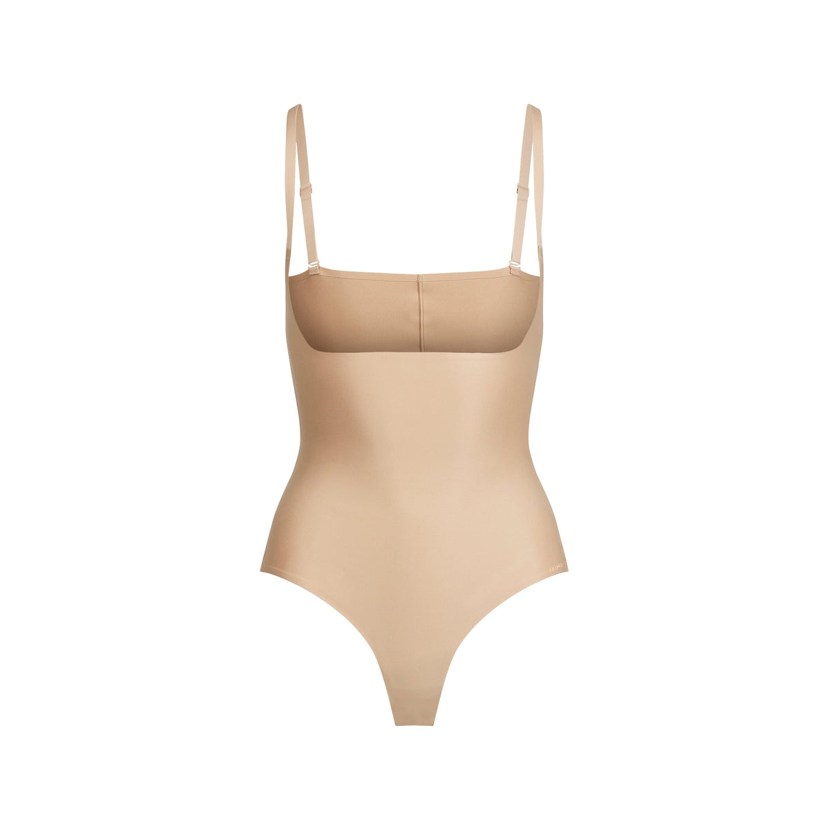 SKIMS BODY CORE SCULPT OPEN BUST THONG BODYSUIT | CLAY