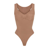 SEAMLESS SCULPT SCOOP NECK THONG BODYSUIT | SIENNA