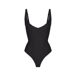 Skims Body Core Sculpt Plunge Thong Bodysuit
