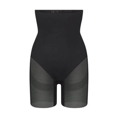 Power Mesh Shapewear Core Sculpt High-waisted Mid Thigh Short
