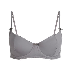 VINTAGE SHAPEWEAR UNLINED DEMI BRA | SHADOW