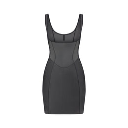 Power Mesh Shapewear Open Bust Slip Dress