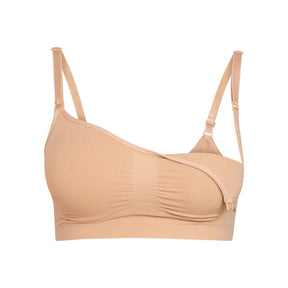 MATERNITY NURSING SCULPTING BRA | CLAY