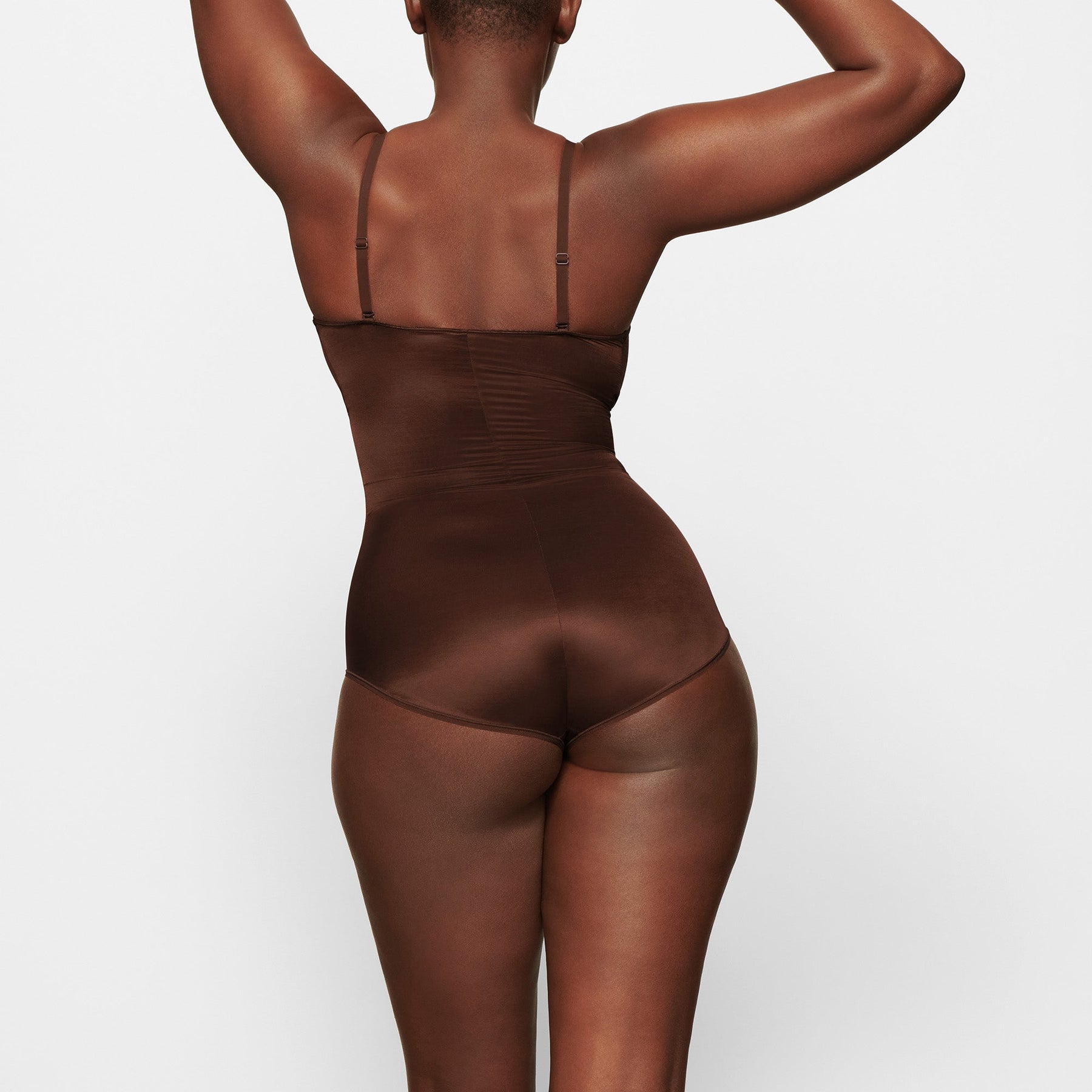 SIMPLY BARE BODYSUIT BRIEF WITH SNAPS | COCOA