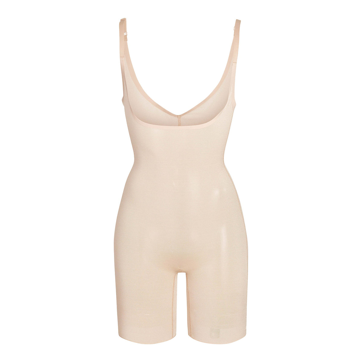SHEER SCULPT OPEN BUST BODYSUIT | CLAY