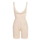 SHEER SCULPT OPEN BUST BODYSUIT | CLAY