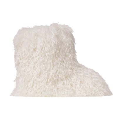 FAUX FUR SHAGGY BOOT | MARBLE