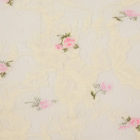STRETCH LACE TIE SIDE MINI SKIRT | BUTTER ROSEBUD PRINT