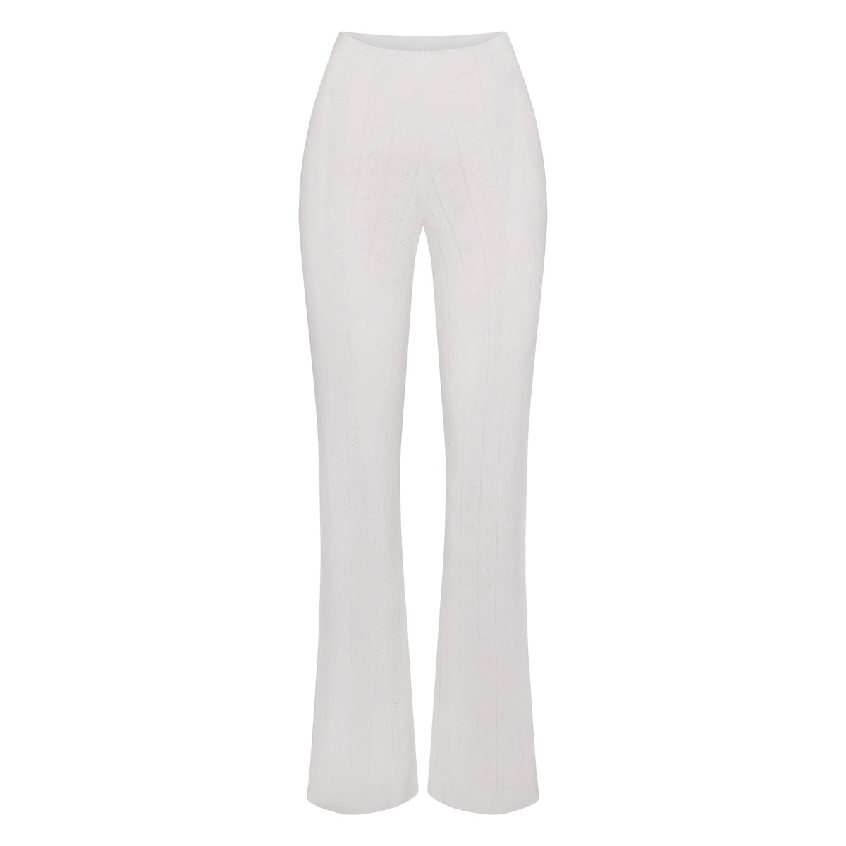 SWEATER POINTELLE STRAIGHT LEG PANT | MARBLE