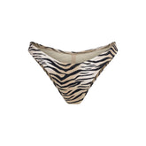 SIGNATURE SWIM TANGA BIKINI BOTTOM | CHAMPAGNE TIGER PRINT