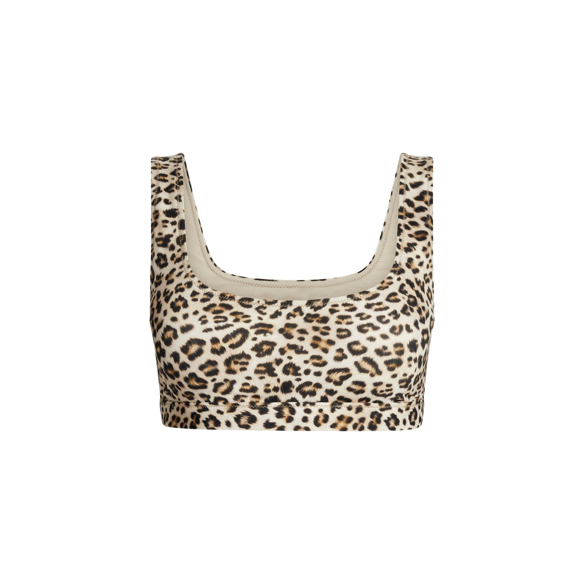 SIGNATURE SWIM TANK BIKINI TOP | CHAMPAGNE LEOPARD PRINT
