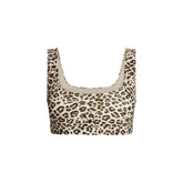 SIGNATURE SWIM TANK BIKINI TOP | CHAMPAGNE LEOPARD PRINT