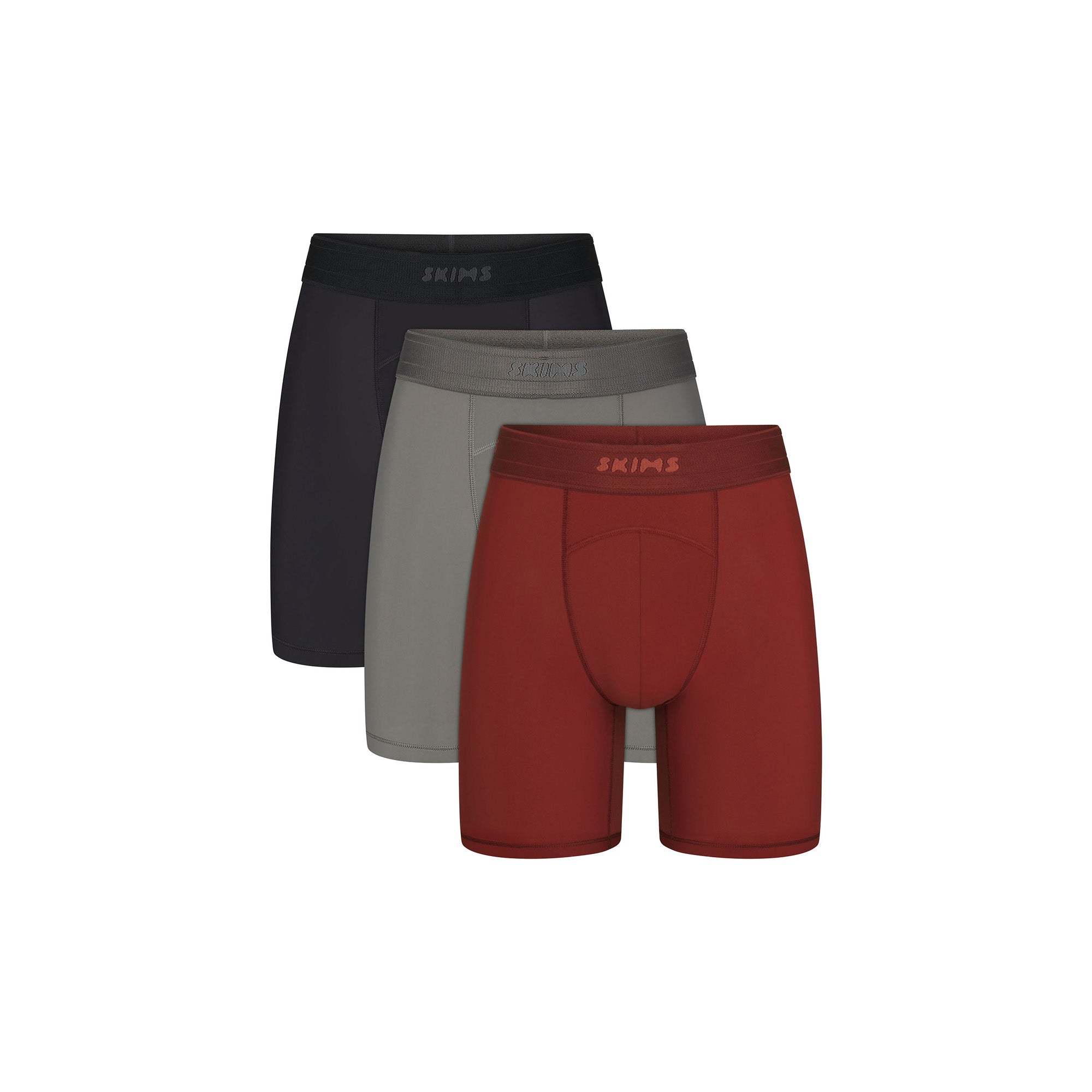 SKIMS FLEX MENS 7" BOXER BRIEF 3-PACK | SANGRIA MULTI